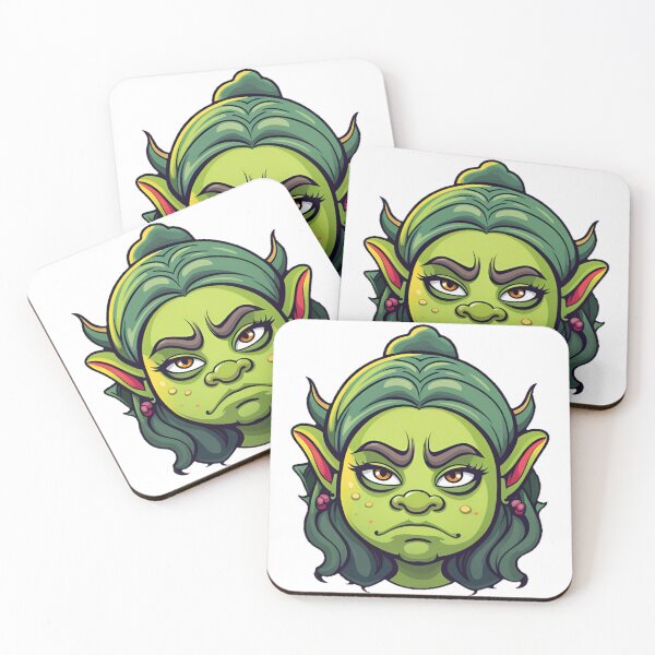 Item preview, Orc woman mad cartoon designed and sold by marjard.