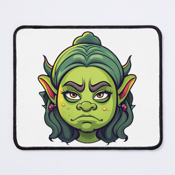Item preview, Orc woman mad cartoon designed and sold by marjard.