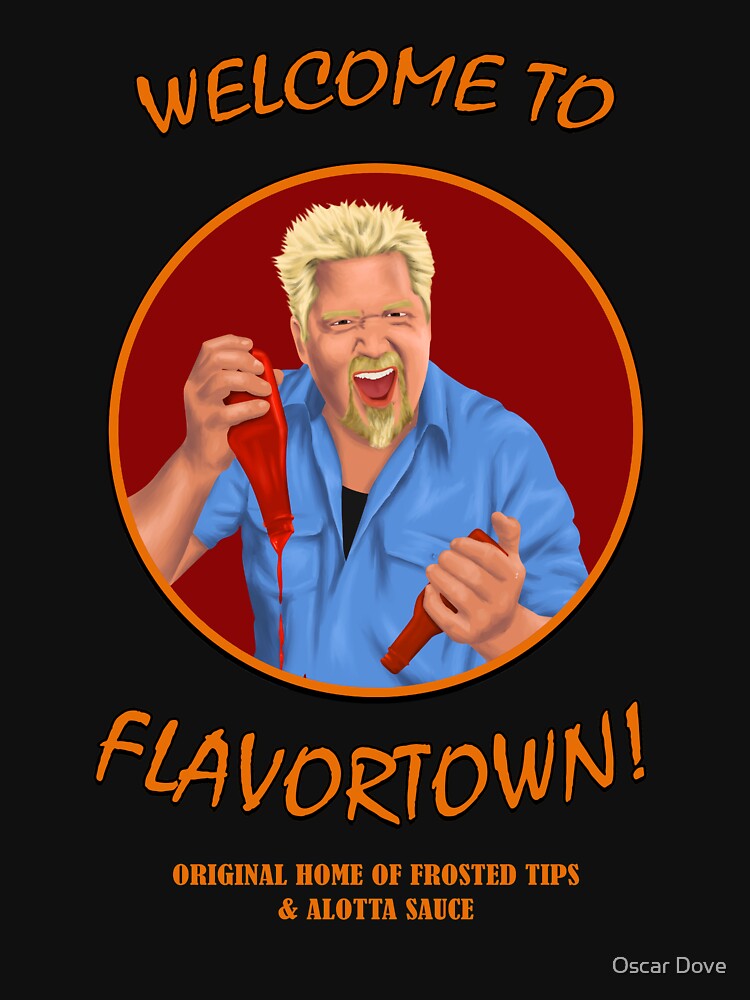 flavortown hollywood sign shirt