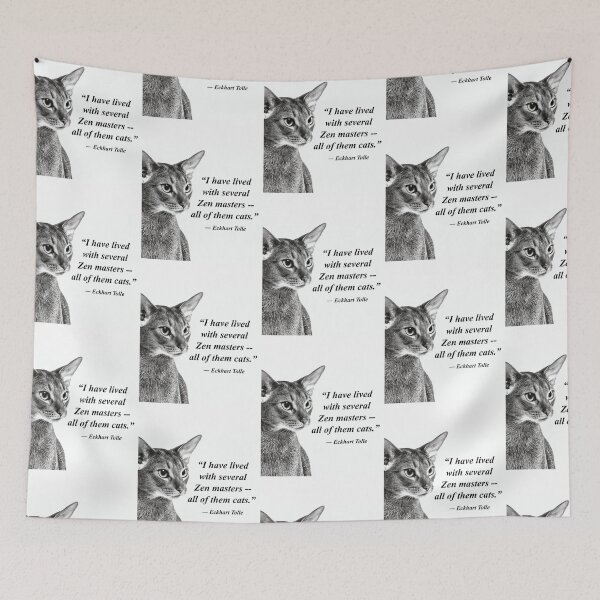 Item preview, Cat Zen Master  Eckhart Tolle designed and sold by nders-enLatta.