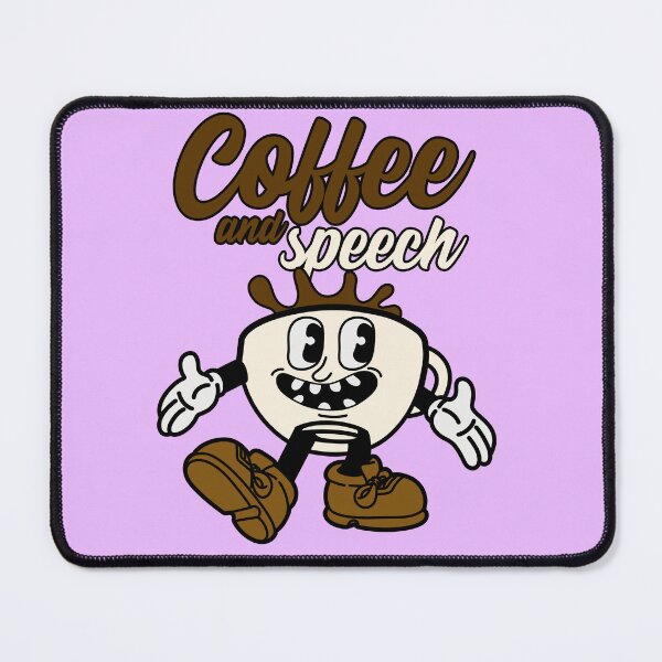 Item preview, Funny quotes about coffee : Coffee and Speech designed and sold by ImaginarStore.