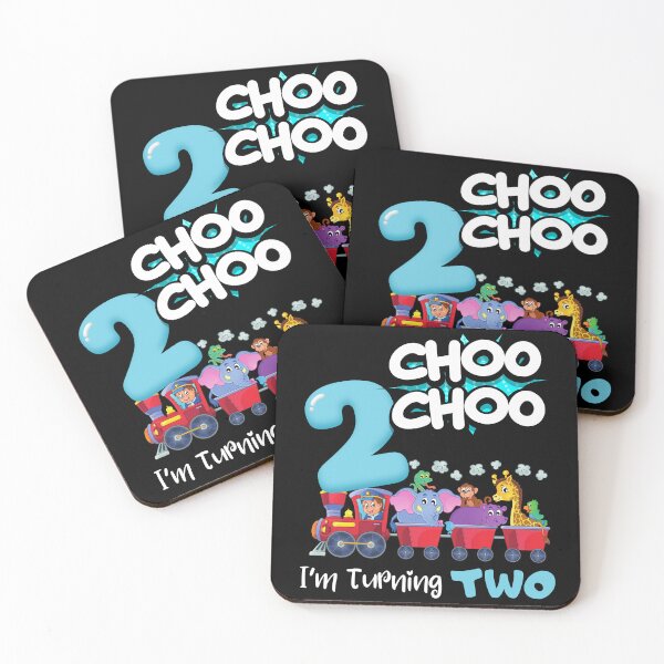 Item preview, 2nd Birthday Train Choo Choo I'm Turning Two Years Old designed and sold by BunBuntheDog-.