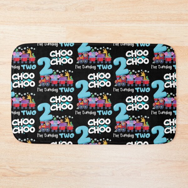 Item preview, 2nd Birthday Train Choo Choo I'm Turning Two Years Old designed and sold by BunBuntheDog-.