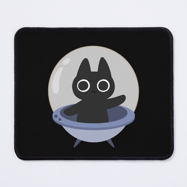 Item preview, UFO - Space Black Cat designed and sold by TNwandesignart.