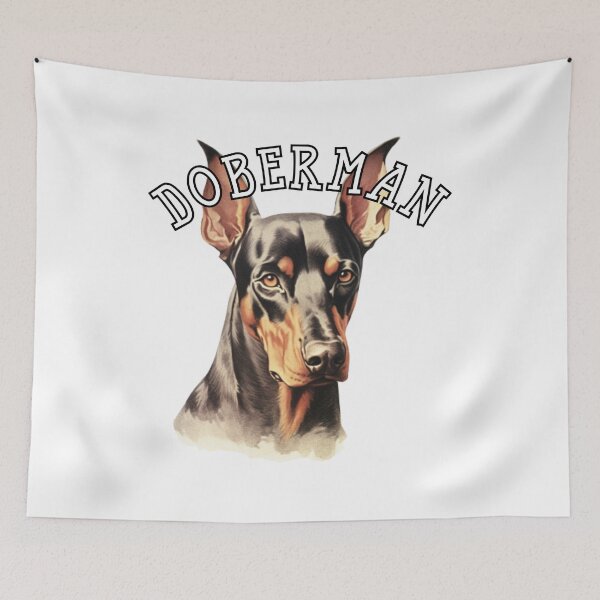 Item preview, natural ear Doberman designed and sold by Tee Studio.