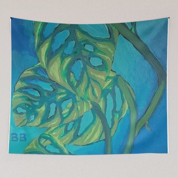 Item preview, Monstera Adansonii Plant Painting designed and sold by BethanyLoraine.