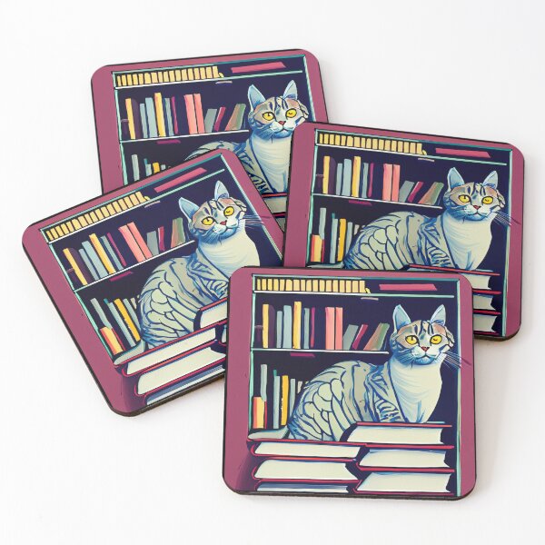 Item preview, Curious Cat in the Library designed and sold by Ridaelb.