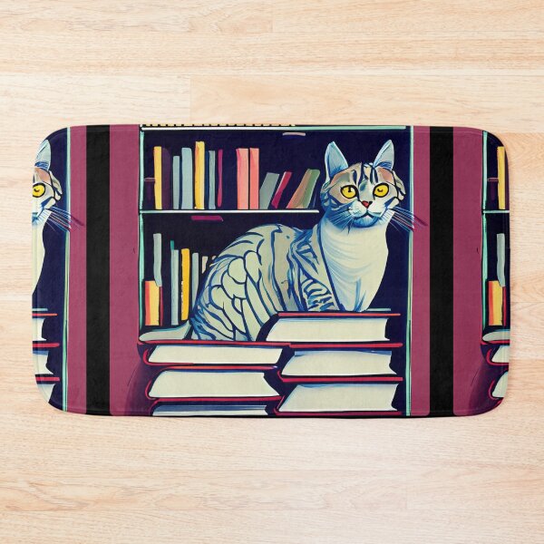 Item preview, Curious Cat in the Library designed and sold by Ridaelb.