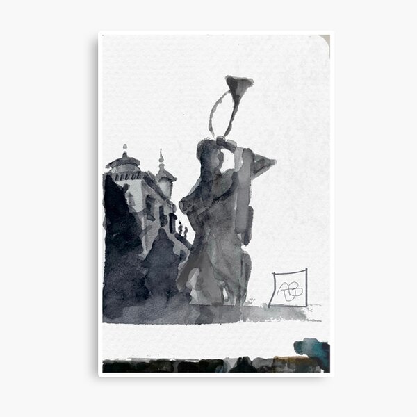 Item preview, Monochrome Study of Senovážné náměstí (print) designed and sold by AdlaiBurman.