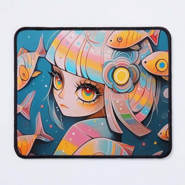 Item preview, "Girl & Fish Fantasy" designed and sold by HUNZINATOR.