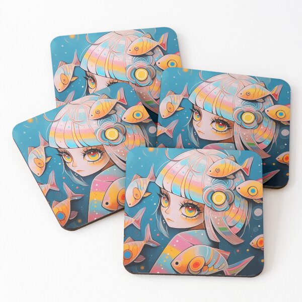 Item preview, "Girl & Fish Fantasy" designed and sold by HUNZINATOR.