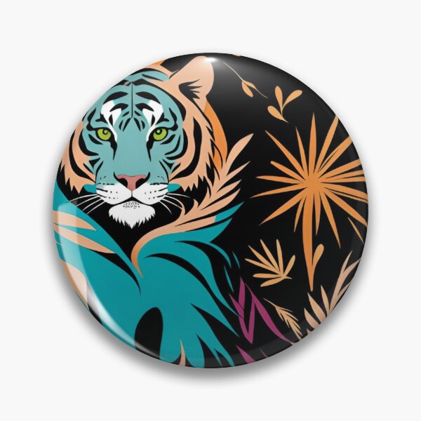 Item preview, Blue Tiger Pattern designed and sold by UllaSformat.
