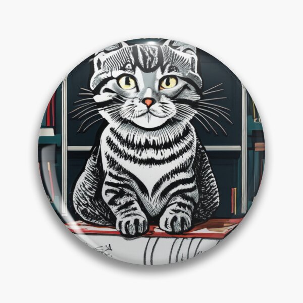 Item preview, Adorable Cat in the Library designed and sold by Ridaelb.