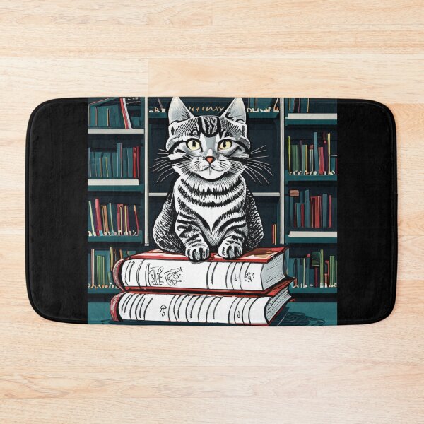Item preview, Adorable Cat in the Library designed and sold by Ridaelb.