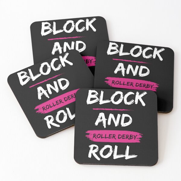 Artikelvorschau, Roller Derby Block and Roll Derby Girl Sprüche entworfen und verkauft von Soundpups.