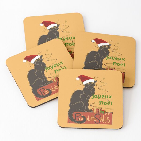 Item preview, Joyeux Noel Le Chat Noir Christmas Spoof v2 designed and sold by taiche.
