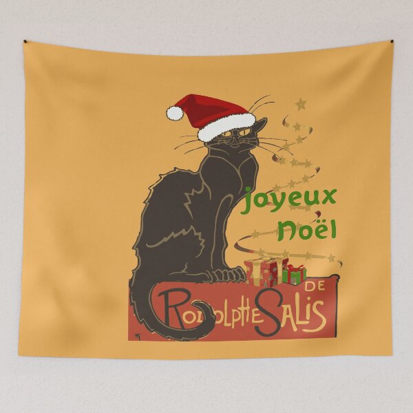 Item preview, Joyeux Noel Le Chat Noir Christmas Spoof v2 designed and sold by taiche.
