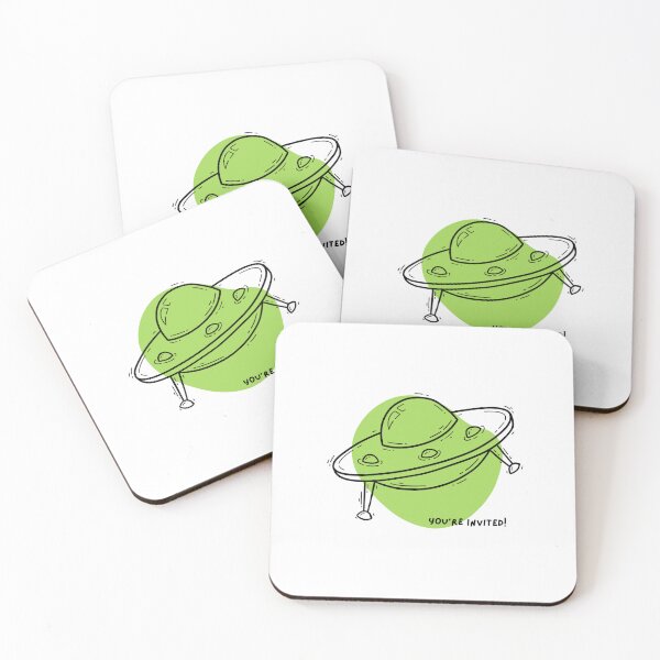 Item preview, Alien Spaceship - You're Invited designed and sold by Praphad.