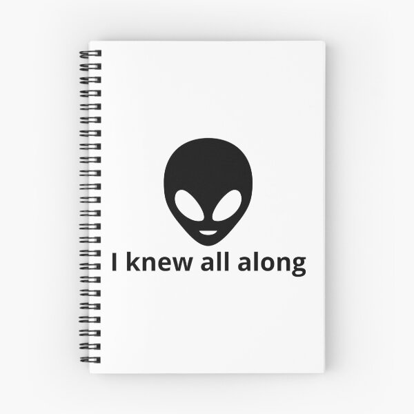 Item preview, I knew all along, ufo designed and sold by NiceSign.