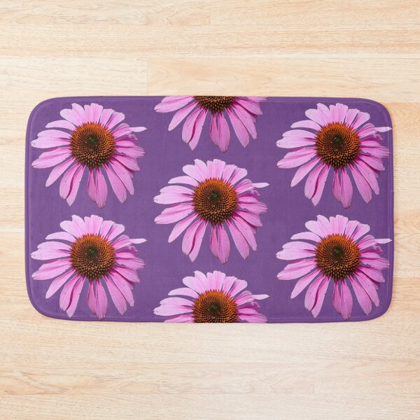Item preview, Pink Echinacea Cone Flower - purple background designed and sold by Louise-Mae.