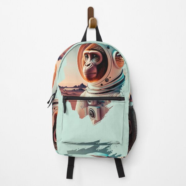 Item preview, Space Monkey Astronaut - Mountain Desert Landscape - Universe Explorer designed and sold by monkeybusiness.pt.