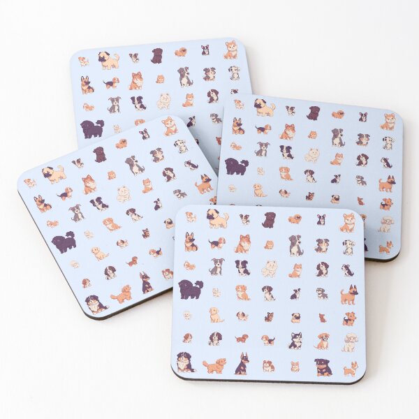 Item preview, *choose extra large sticker size* 49 kawaii dogs pack designed and sold by Yaragold.