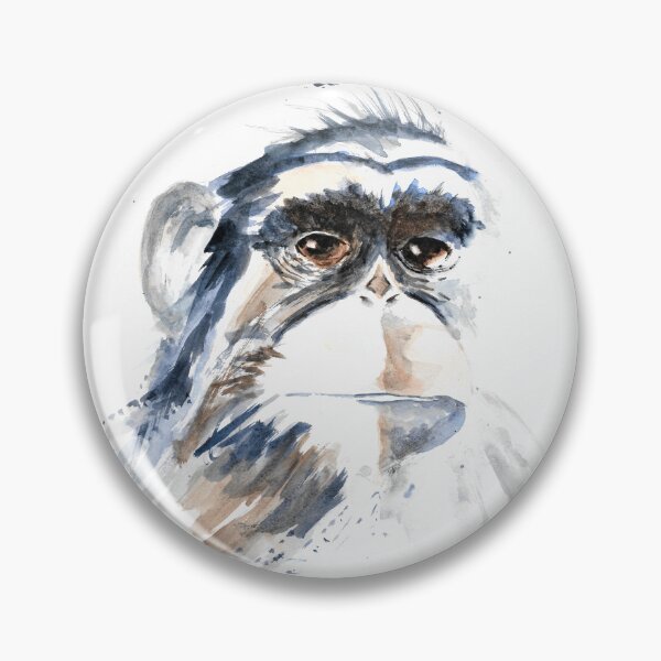 Item preview, Chimpanzee monkey with attitude designed and sold by Marjansart.
