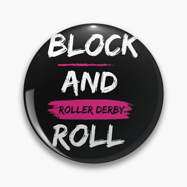 Artikelvorschau, Roller Derby Block and Roll Derby Girl Sprüche entworfen und verkauft von Soundpups.