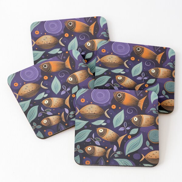 Item preview, "AUBERGINE FANTASY FISH" BY HUNZINATOR designed and sold by HUNZINATOR.