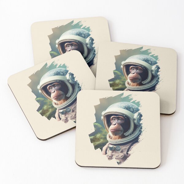 Item preview, Space Monkey Astronaut - Forest Landscape - Universe Explorer designed and sold by monkeybusiness.pt.