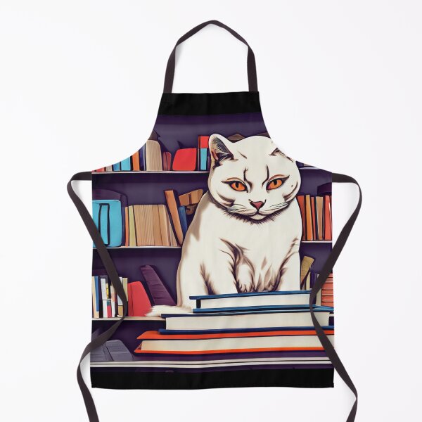 Item preview, Library White Cat designed and sold by Ridaelb.