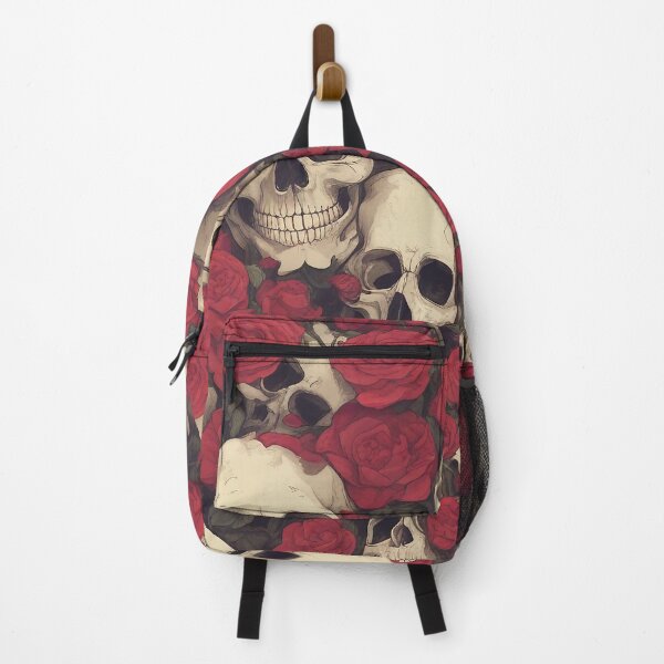 Item preview, Skull İn The Red Roses designed and sold by FrozenPolarBear.