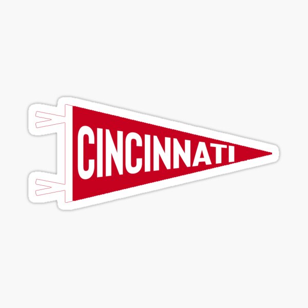 Vintage cincinnati baseball Sticker for Sale by dfxsam08