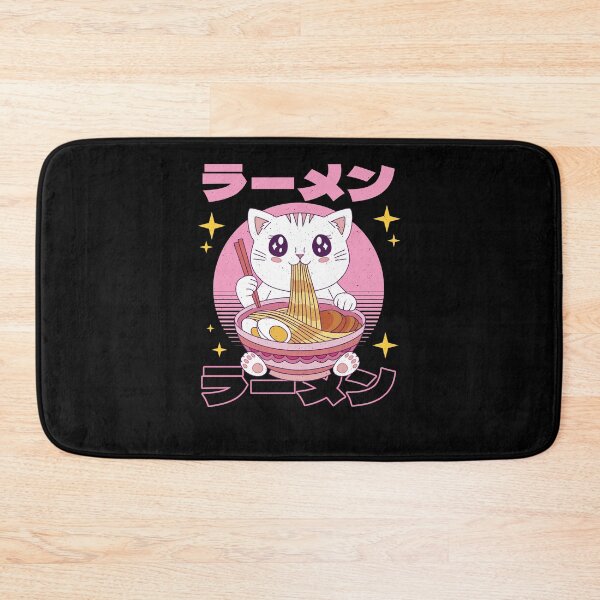 Item preview, Anime cat eats noodles - Japan love designed and sold by ChrisFeil.