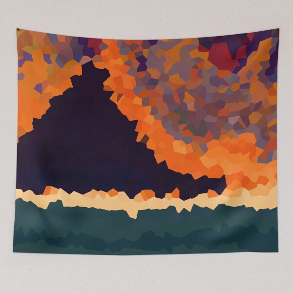 Item preview, Beach Abstract Maximalist Style - Ocean Sand Mountain Pretty Sky 1 of 8 designed and sold by Beachy.
