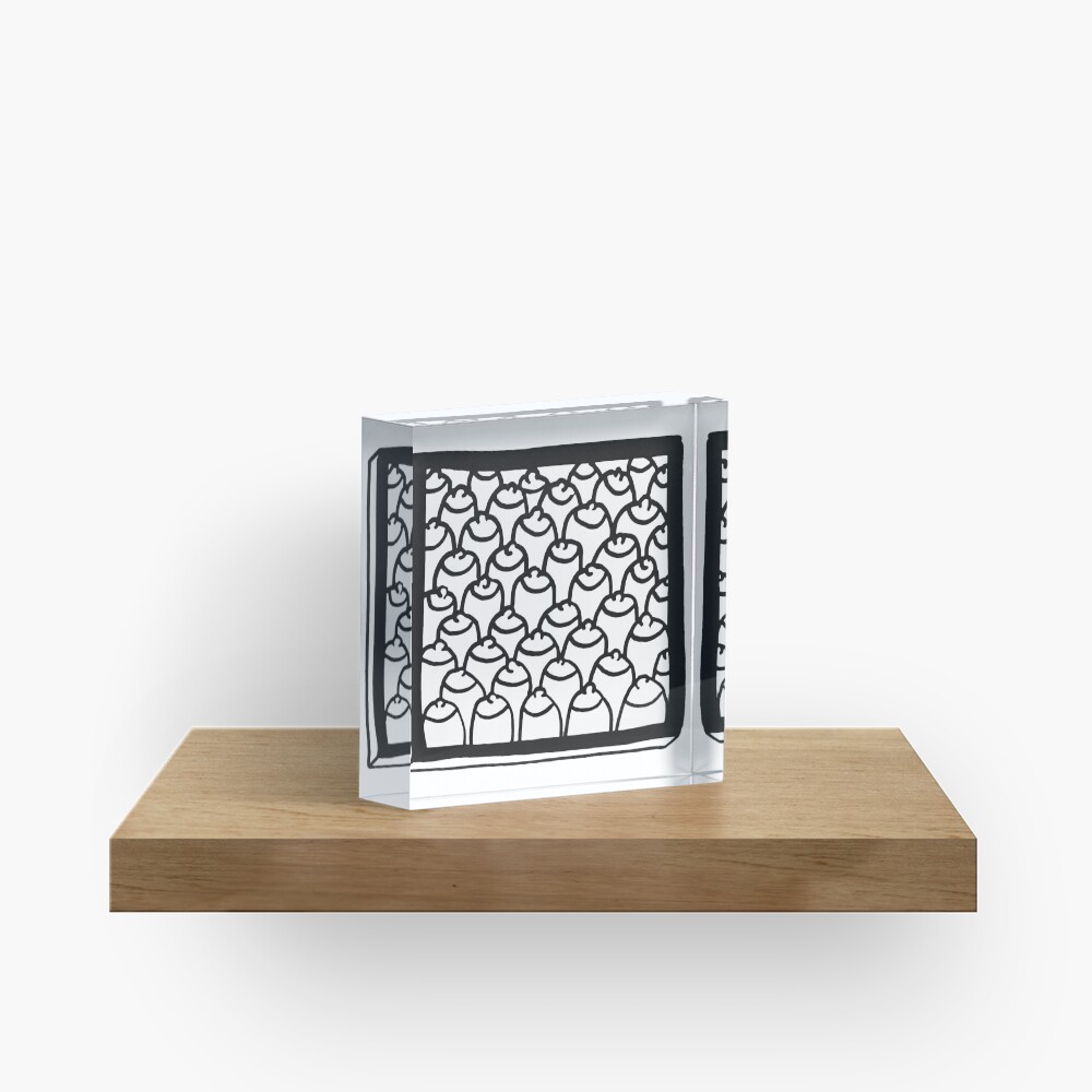 Framed Nipples Acrylic Block