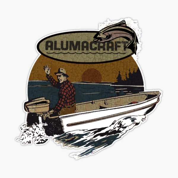 Alumacraft Vintage boats USA Sticker for Sale by BarnFindDave