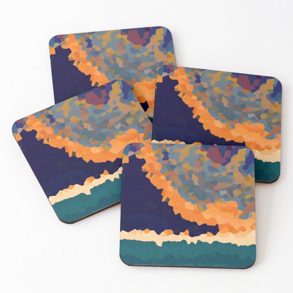 Item preview, Beach Abstract Maximalist Style - Ocean Sand Mountain Pretty Sky 2 of 8 designed and sold by Beachy.