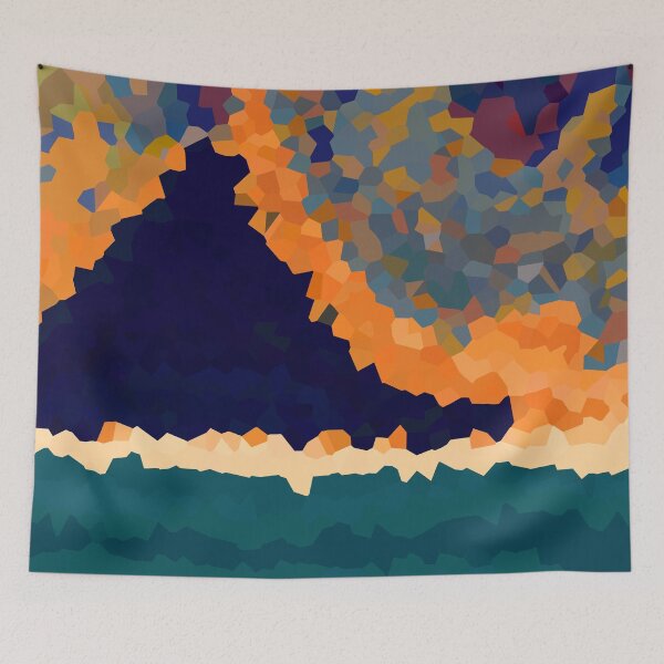 Item preview, Beach Abstract Maximalist Style - Ocean Sand Mountain Pretty Sky 2 of 8 designed and sold by Beachy.