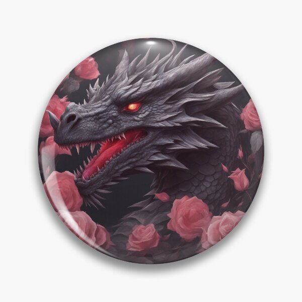 Item preview, Black Dragon İn The Pink Roses designed and sold by FrozenPolarBear.