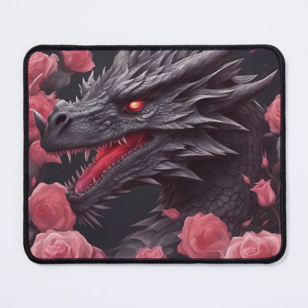 Item preview, Black Dragon İn The Pink Roses designed and sold by FrozenPolarBear.