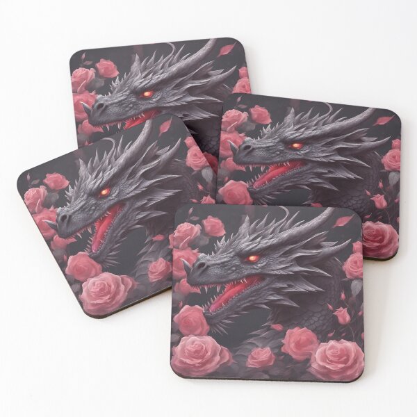 Item preview, Black Dragon İn The Pink Roses designed and sold by FrozenPolarBear.