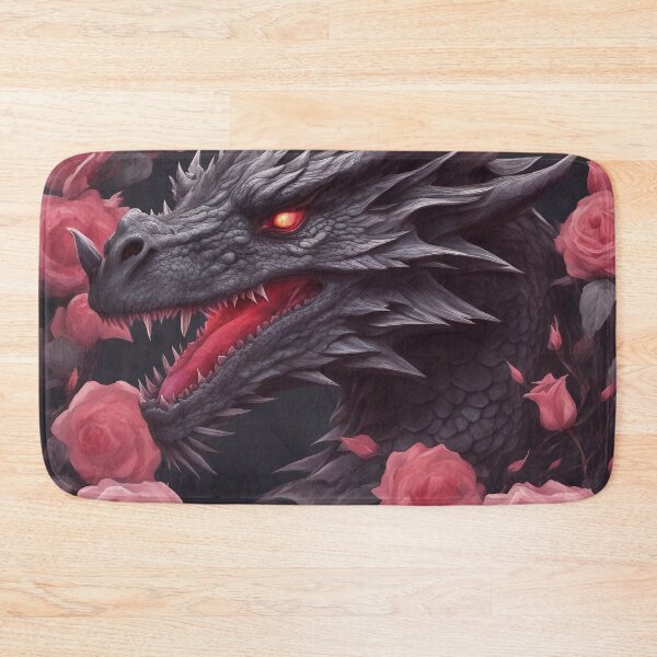Item preview, Black Dragon İn The Pink Roses designed and sold by FrozenPolarBear.