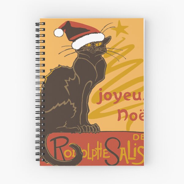 Item preview, Joyeux Noel Le Chat Noir With Stylized Golden Tree v2 designed and sold by taiche.