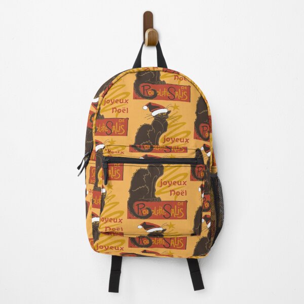 Item preview, Joyeux Noel Le Chat Noir With Stylized Golden Tree v2 designed and sold by taiche.