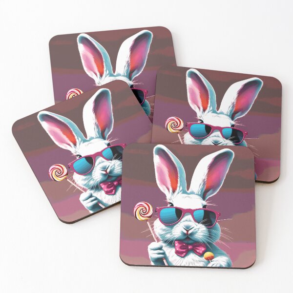 Item preview, bunny with lolipop 2023 tileartwork designed and sold by tileartwork.