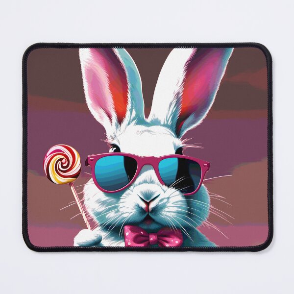 Item preview, bunny with lolipop 2023 tileartwork designed and sold by tileartwork.