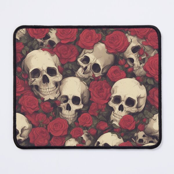 Item preview, Skull İn The Red Roses designed and sold by FrozenPolarBear.