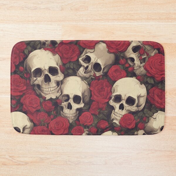 Item preview, Skull İn The Red Roses designed and sold by FrozenPolarBear.