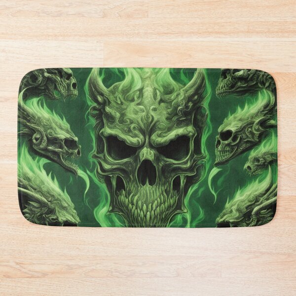 Item preview, Skulls and Dragon İn The Fire designed and sold by FrozenPolarBear.